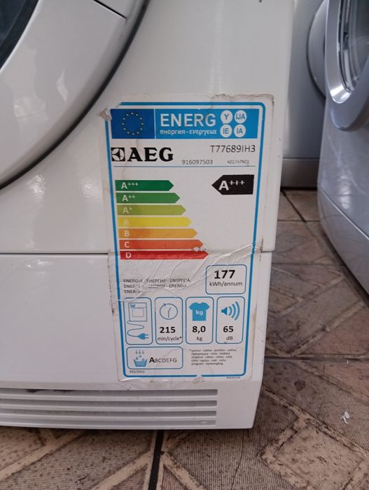Сушилня с термопомпа Аег Aeg Protex Plus 8 кг.А+++ 24 месеца гаранция!