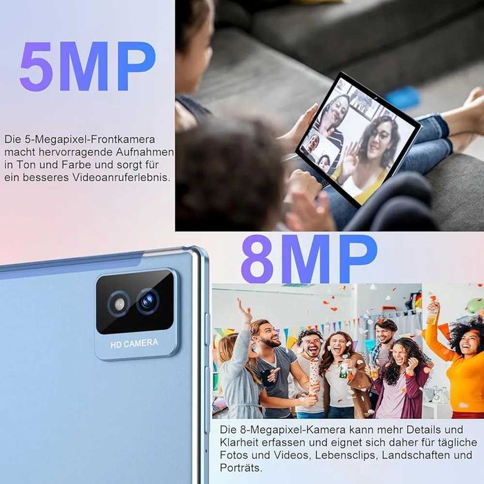 Пълен Комплект Таблет 10.1" BIGEDY B29 Android 14, 22GB RAM, 128GB