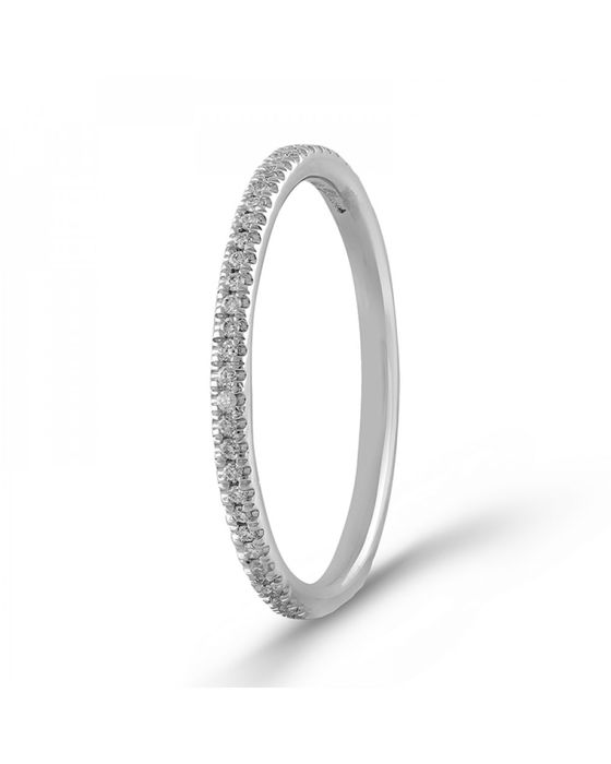 Inel de logodna din aur alb cu diamante mar 56