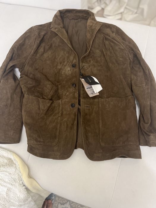 Пиджак замшевый Massimo Dutti размер XL