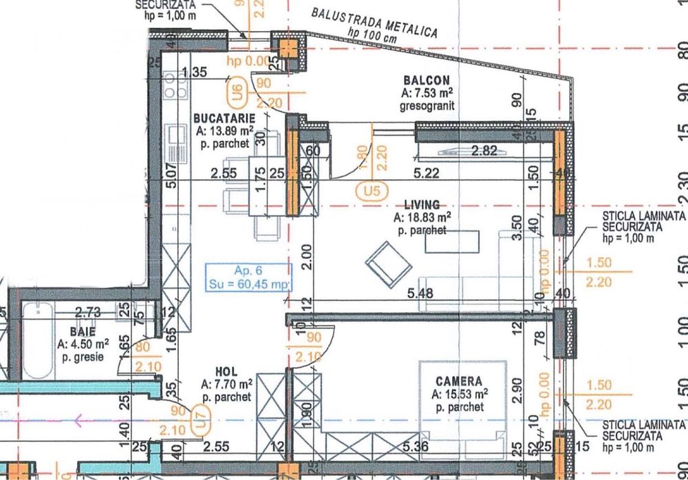 Apartament 61mp, P F, Terra Gardens, Mobilat si Utilat