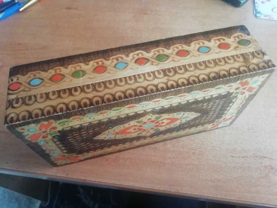 Антика - Руска кутия 19 век, оригинална антикварна нова 100 лв.