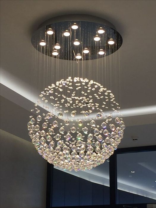 Установка подвес люстры светильники led  бра и т.д