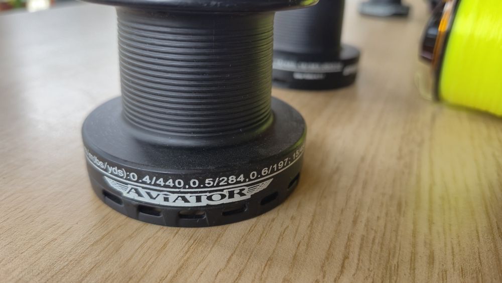 Set 3 Mulinete Aviator DP80FR + tamburi de rezerva