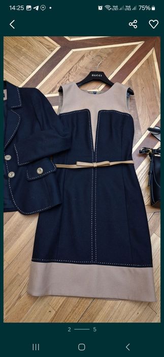 Женский костюм из натуральной шерсти От итальянского бренда Luisa Spag