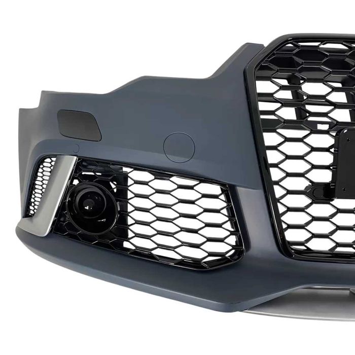 Предна броня за Audi A6 (2011-2014)-RS6 Design с отвори за парктроник