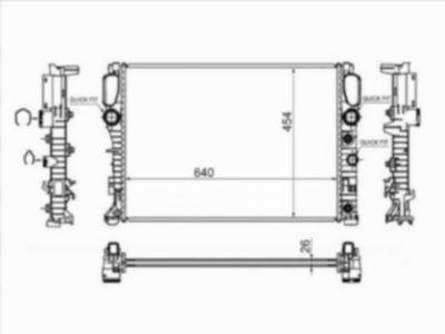Радиатор  Mercedes-benz E-class
