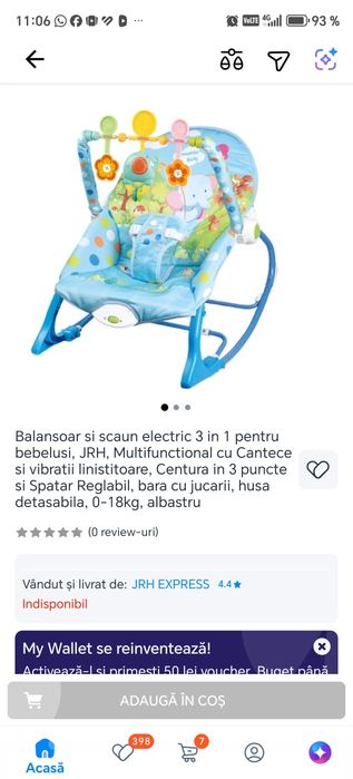 Balansoar bebe 3 in 1