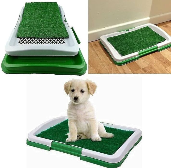 Litiera toaleta cu iarba artificiala pentru animale,catei Puppy Potty