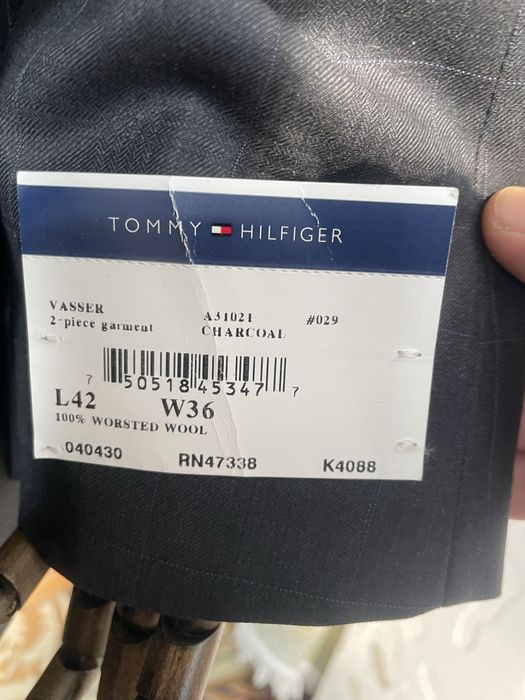 Костюм Tommy Hilfiger, 52, 3/4 рост, оригинал, 100% шерсть
