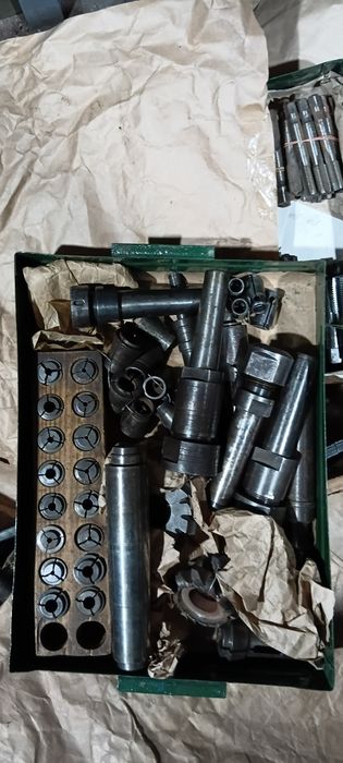 Фрезы, Цанговый патрон, переходники, аправка. втулки