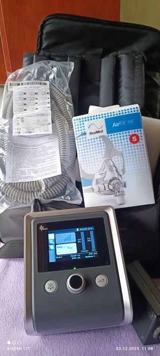 Автоматичен BiPAP апарат RESmart GII T-25A-комплект нови тръба и маска