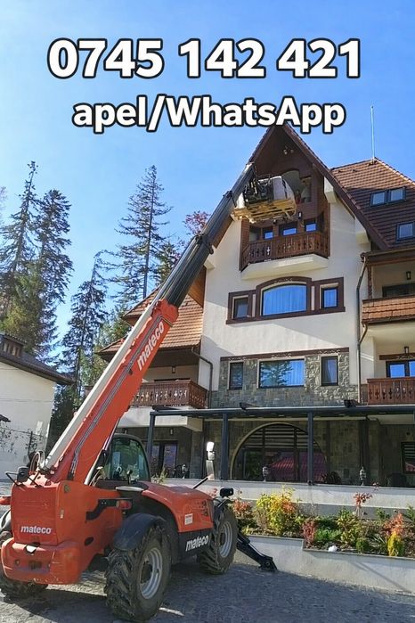 Închiriez Manitou telescopic ridicat materiale