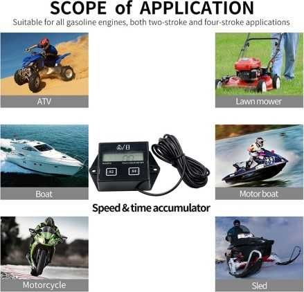 Моточасовник сменяема батерия Оборотомер, мотофрези, резачки, лодки