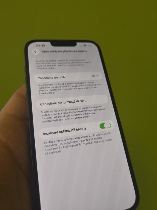 Telefon iPhone 13 Pro Max 128GB 84%,liber de rețea, stare perfectă