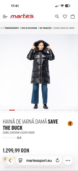 Haina de iarna Save the Duck ISABEL
