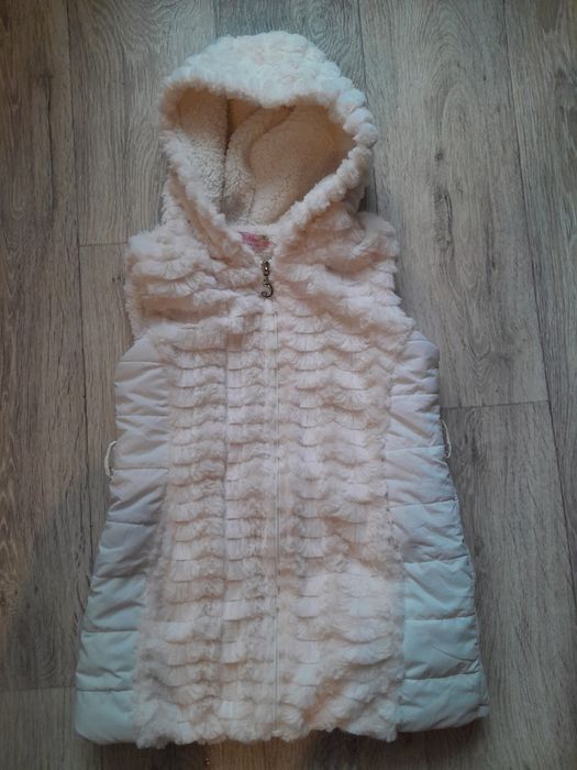 Зимно бяло елече за момиче