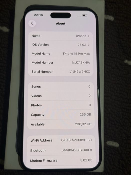 Iphone 15pro max 95% holati ideal sotiladi