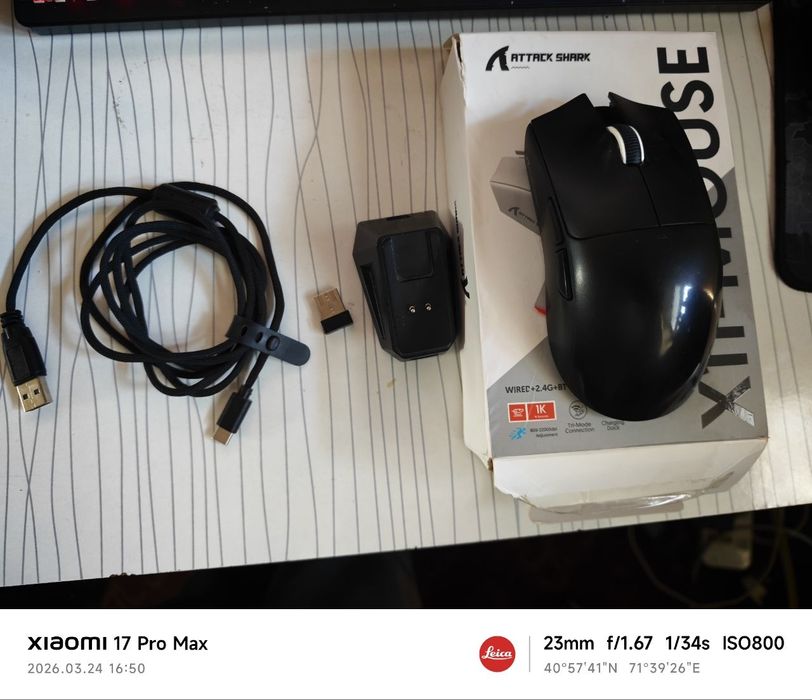 Igravoy mishka Attack Shark PAW3311 X11