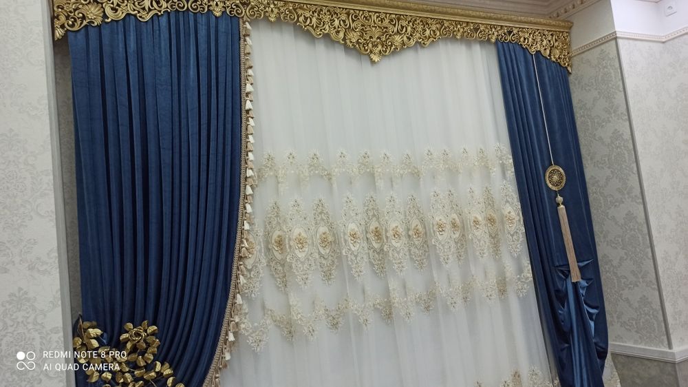 Parada tikamiz , tyul zashitnik va qalin pardalar bor . Bozor narxida