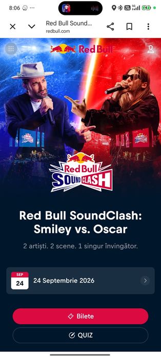 Bilete VIP – Red Bull SoundClash: Smiley vs. Oscar