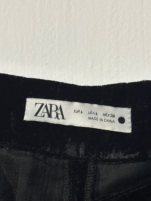 Zara Велур Панталон