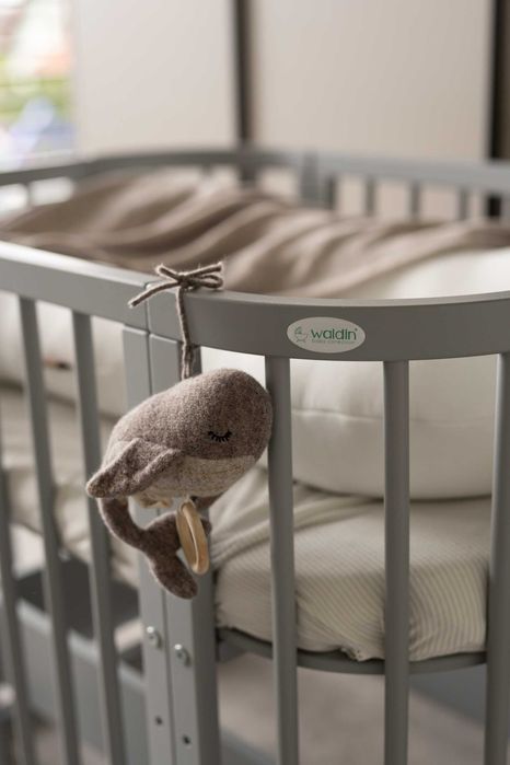 Кошара за Бебе, Детско Легло Смарт 5в1 и Матрак - Цвят Натурален