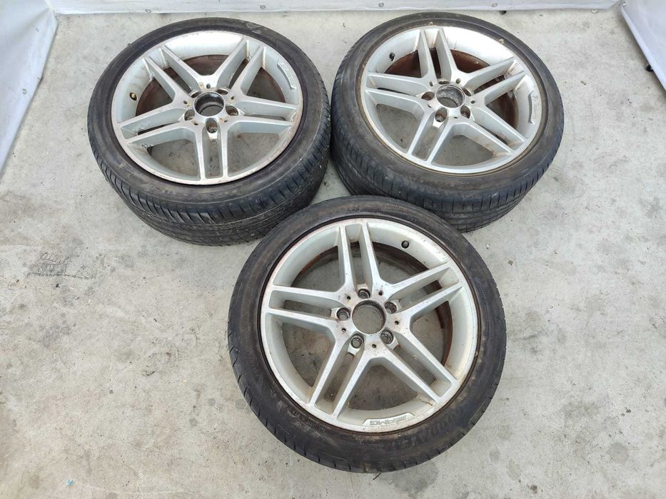Set 3 Jante aliaj R17 225/45R17 / 245/40R17 5x112 Mercedes-Benz C W204 7.5JX17H2 / 8.5JX17H2 2011 / [2007-2014] / (12D)