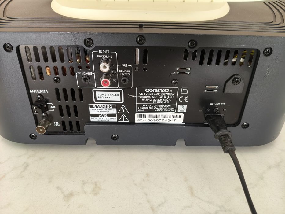 Onkyo CBX 100, sistem audio cu tuner FM, cd player, MP3, auxiliar in
