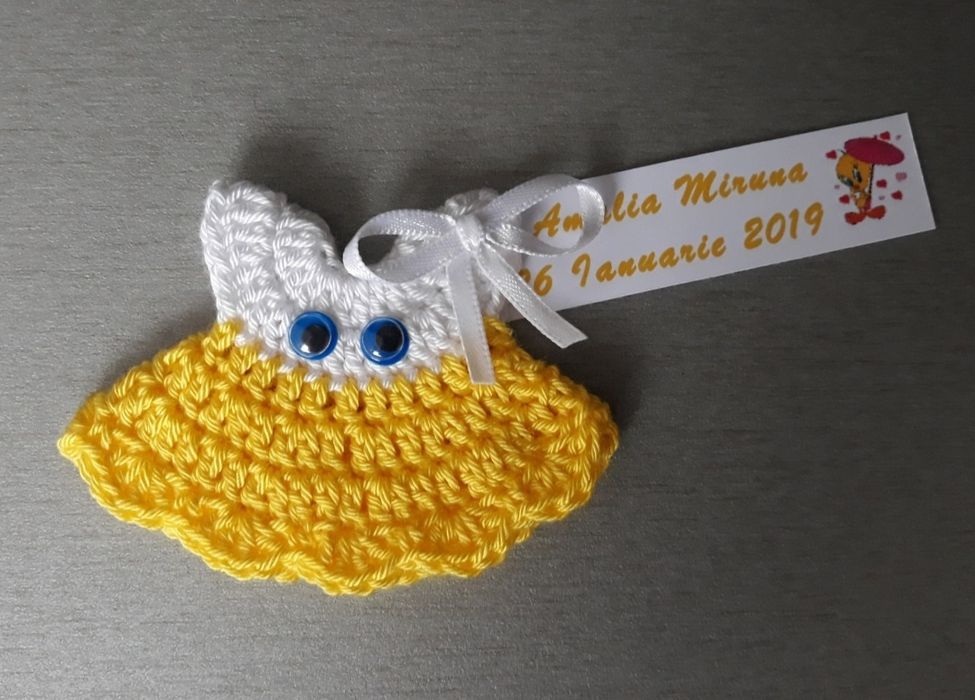 Marturii de botez crosetate pentru fetite