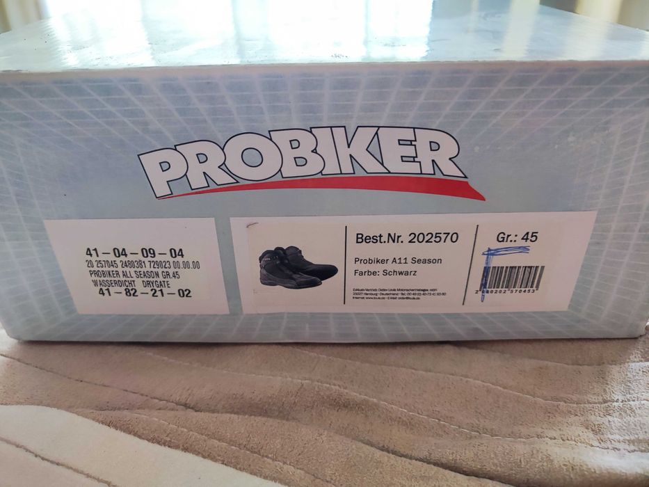 Probiker мото ботуши №45 мотоекипировка обувки