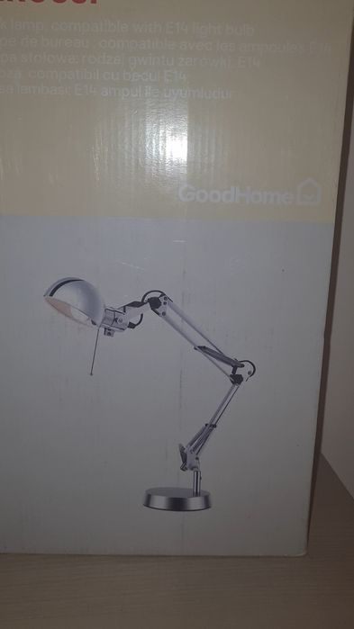 NOU - Veioza  cap si brat regrabil GOODHOME Bakossi, 1 bec incandescent, 40W