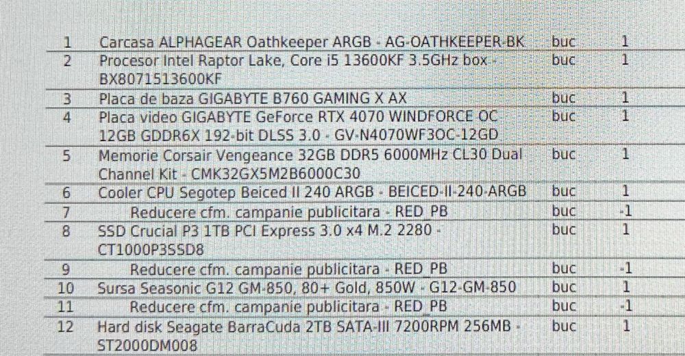Vand pc gaming + monitor alienware 360hz