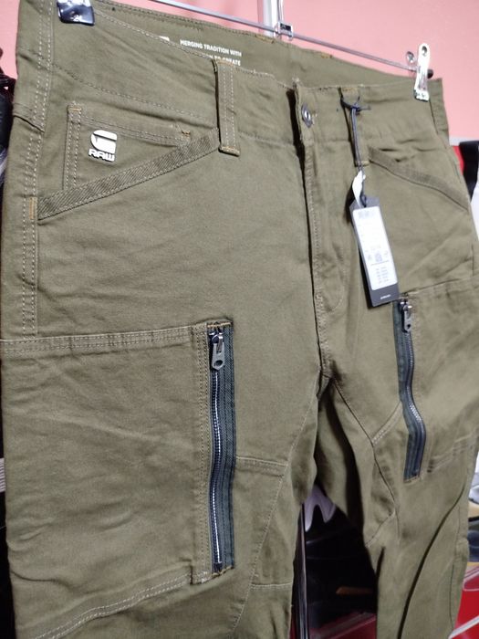 Оригинален панталон G-star Raw Zip 3D W33 W34 W38 нов карго