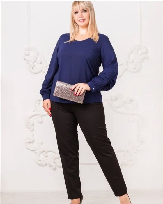 Блузка 58 р. Легкий шифон, Новая по скидке