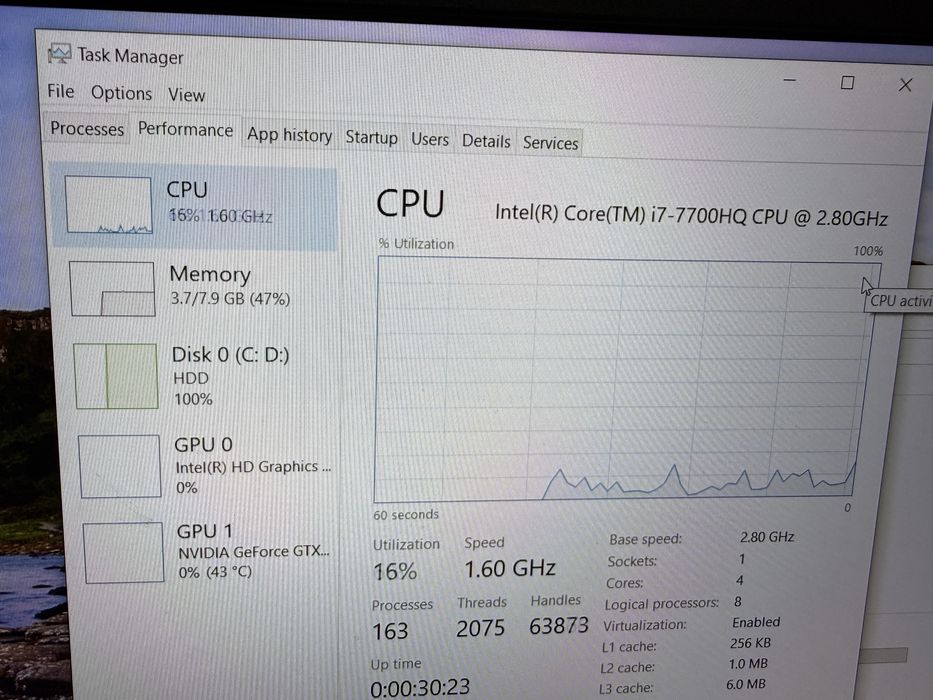Laptop asus rog gl503v stare excelenta