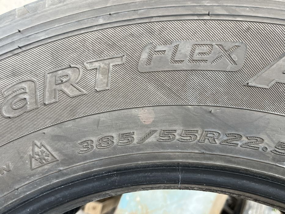 Hankook 385 55 R22.5 рулевые 90%