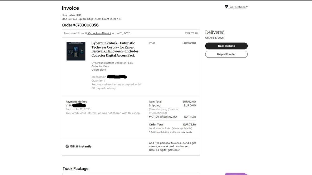 Cyberpunk Mask – Futuristic Techwear Cosplay Accessory for Raves and..