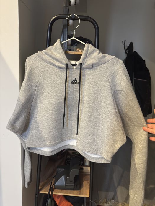 Худи толстовкп кроп Adidas