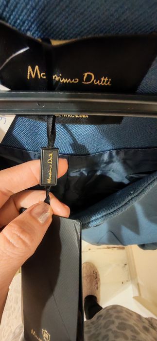 Дамско палто в синьо