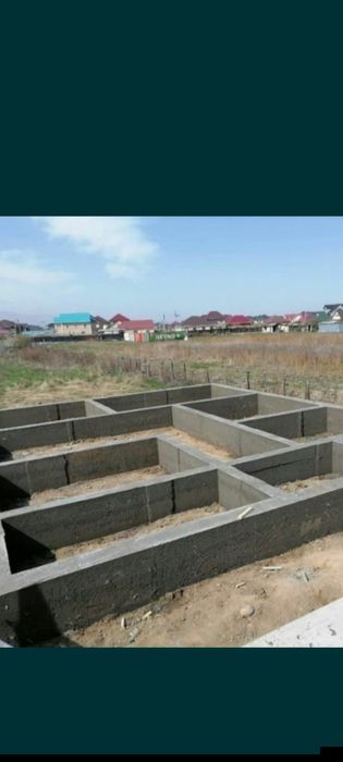 Заливка фундамента