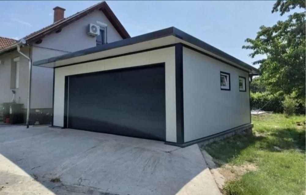 Garaje auto pe structura metalica