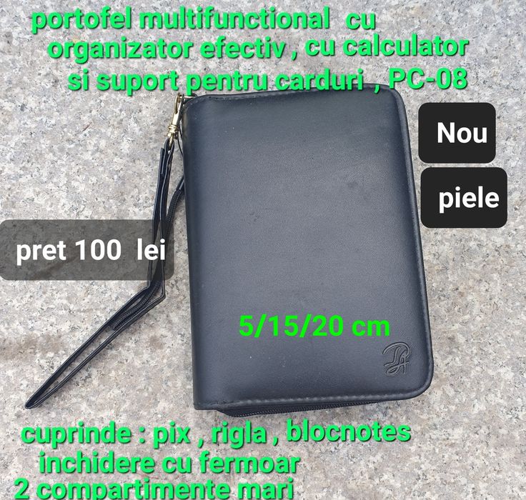 Portofel multifunctional piele