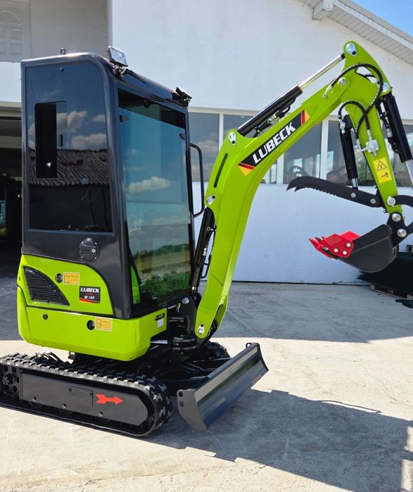Miniexcavator Lubeck W169Y CAB- Motor YANMAR- Garantie 2 ani- Factura externă fara TVA
