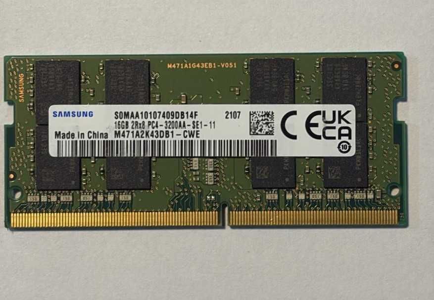 Memorie 16GB DDR4 3200 laptop sodimm, 1 x 16GB DDR4 3200