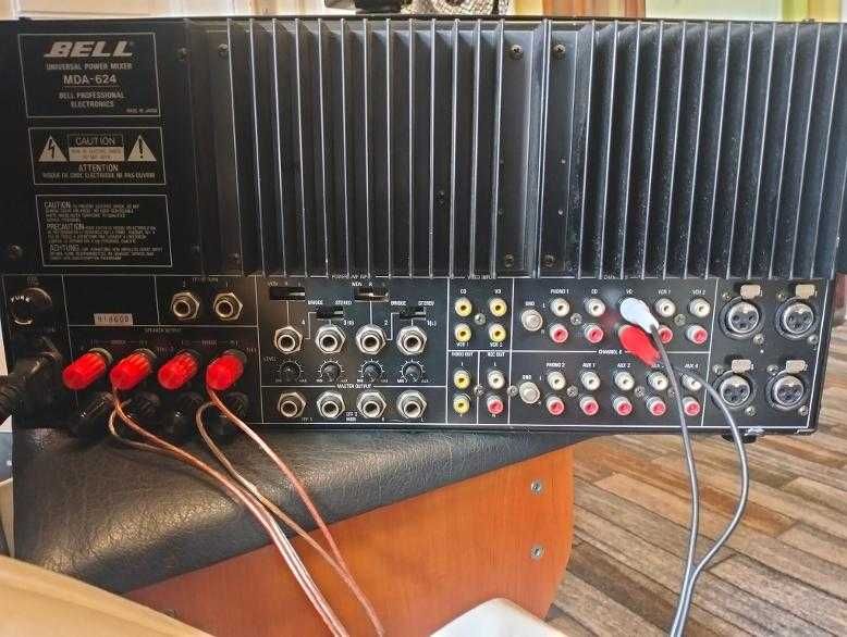 amplificator statie mixer de putere profesional BELL MDA 624