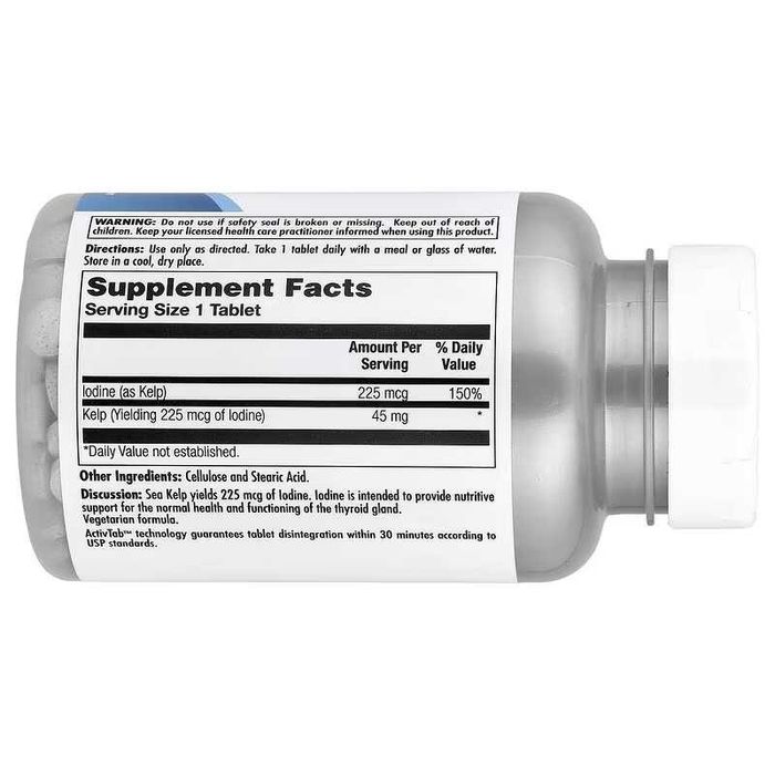 KAL Kelp йод yod 250 таблеток