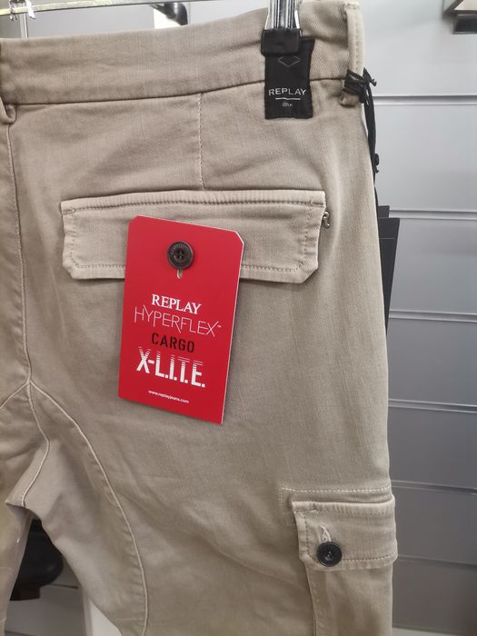 Оригинален панталон Replay Jaan cargo W36 нов мъжки карго долнище
