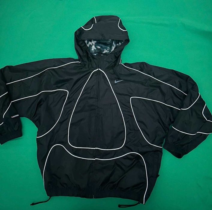 Geacă Nike x Corteiz Windrunner / Jachetă Trening Neagră – Originală