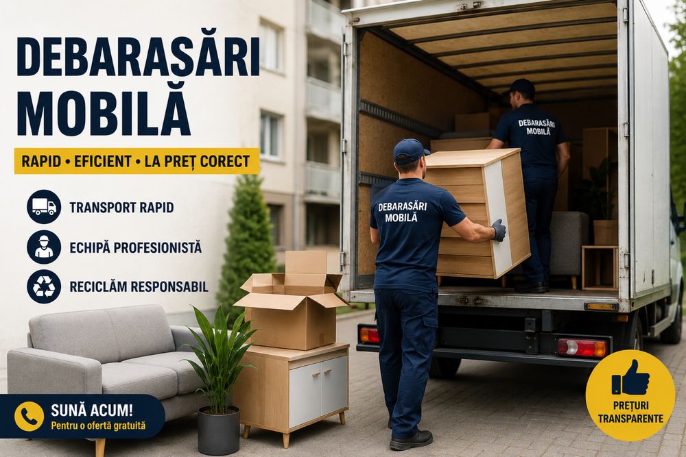 DEBARASARE MOBILĂ – PAL, MDF, Lemn masiv | Rapid si serios